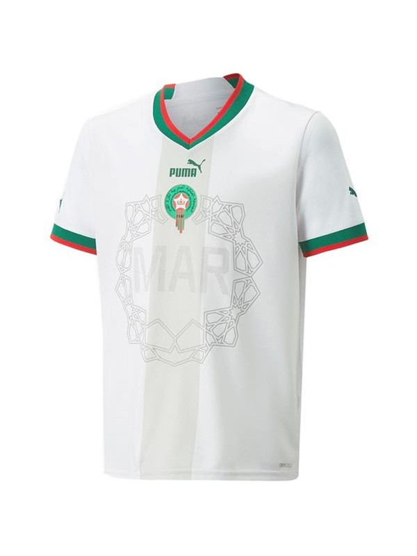 Morocco away jersey soccer uniform men's second sportswear football top shirt 2022